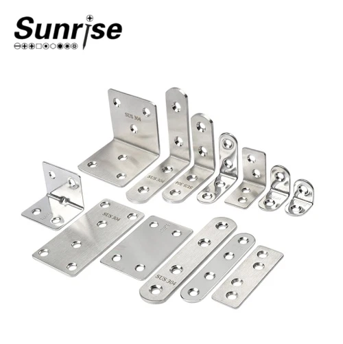 304 Bord ta 'saff ta' l-istainless steel, konnettur tal-għamara tal-kabinett tal-gwardarobba