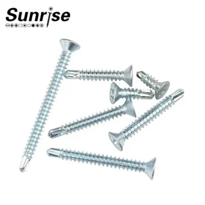 Karbonju Azzar 1022 Żingu Plated Cross CSK Phil Flat Countersunk Head Self Tħaffir Invita