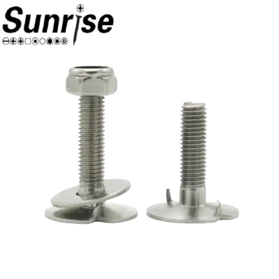 DIN15237 304 316 Bolt tal-Elevatur Fanged taċ-Ċinturin ta' Kap Ċatta
