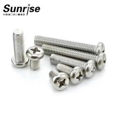 DIN7985 Stainless Steel M8 Cross Recessed Pan Head Machine Viti
