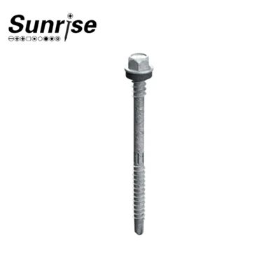 Viti tal-washer hex tal-hex doppju knurled