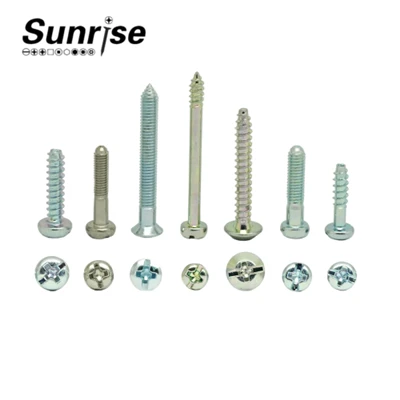 Tornillos   Pan   Ras   Phillips   Slotted   Combo   Self   Tapping   Kamin